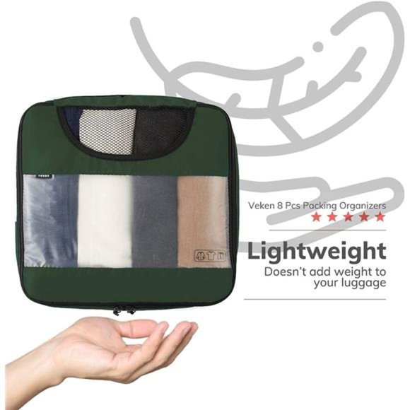 6 Pc Set Packing Cubes Luggage Packing Organizers for Travel Accessories - Picture 5 of 7